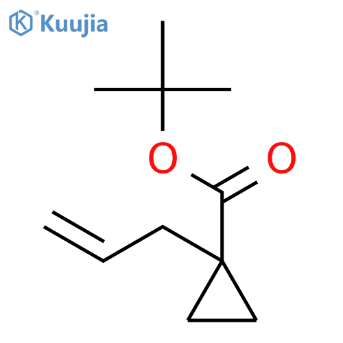 Cyclopropanecarboxylic acid, 1-(2-propenyl)-, 1,1-dimethylethyl ester structure
