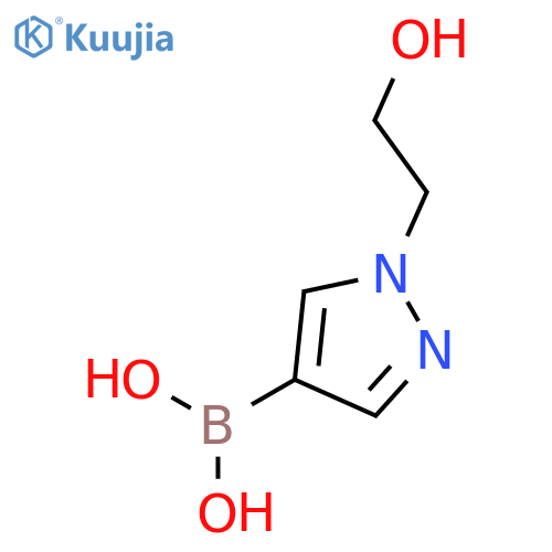 1-(2-Hydroxyethyl)pyrazole-4-boronic Acid structure