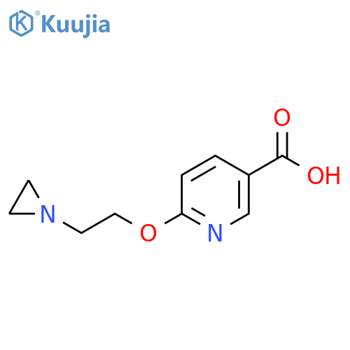 6-(2-Aziridin-1-ylethoxy)nicotinic acid structure