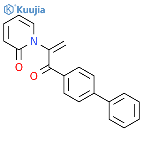 2(1H)-Pyridinone,1-[1-([1,1'-biphenyl]-4-ylcarbonyl)ethenyl]- structure