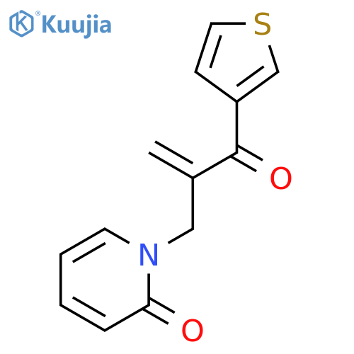 2(1H)-Pyridinone,1-[2-(3-thienylcarbonyl)-2-propen-1-yl]- structure