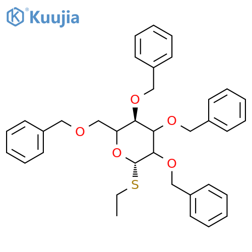 Ethyl Beta-Thioglucopyranoside Tetrabenzyl structure