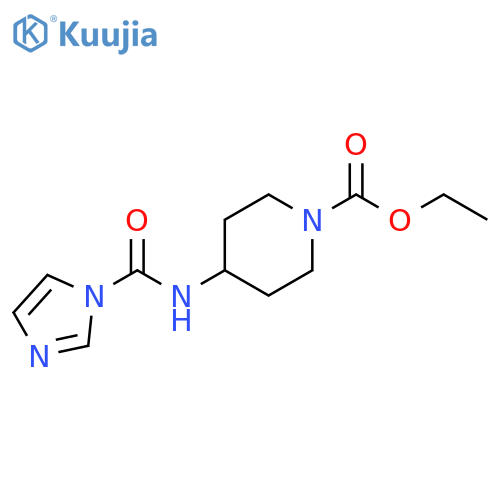 ethyl 4-(1H-imidazole-1-carbonyl)aminopiperidine-1-carboxylate structure