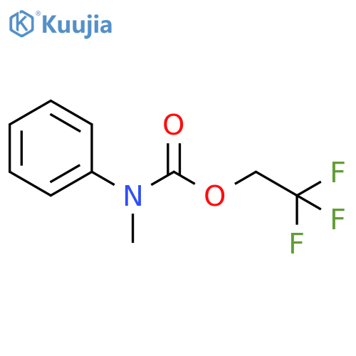 2,2,2-trifluoroethyl N-methyl-N-phenylcarbamate structure