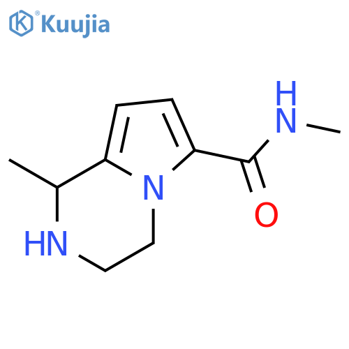 N,1-dimethyl-1H,2H,3H,4H-pyrrolo1,2-apyrazine-6-carboxamide structure