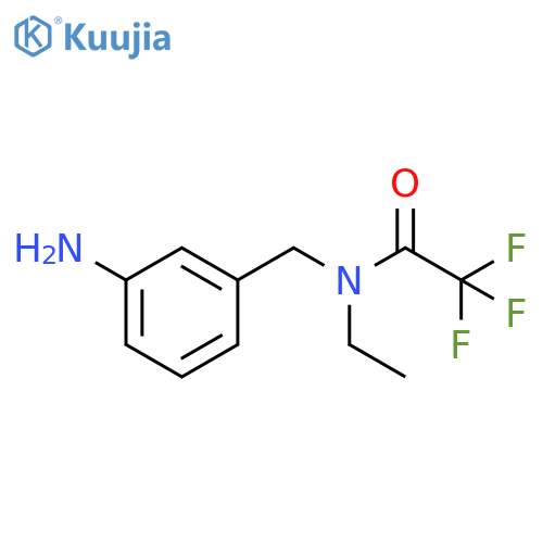 n-(3-aminophenyl)methyl-n-ethyl-2,2,2-trifluoroacetamide structure