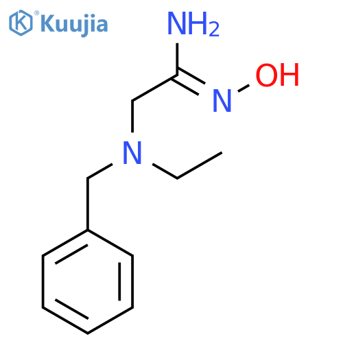 (Z)-2-[benzyl(ethyl)amino]-N'-hydroxyethanimidamide structure