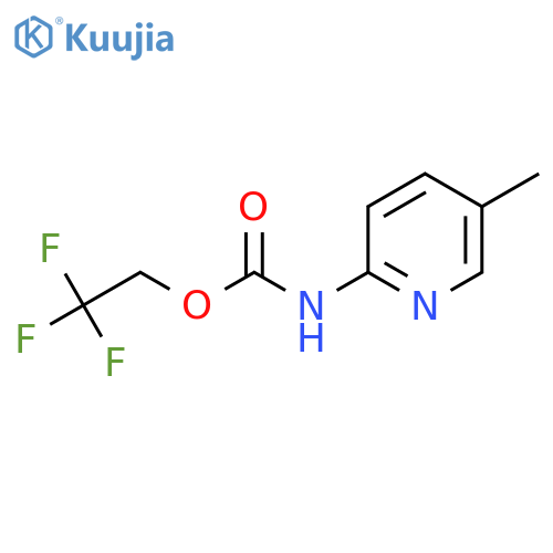 2,2,2-Trifluoroethyl N-(5-Methylpyridin-2-yl)carbamate structure