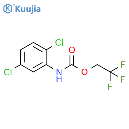 2,2,2-trifluoroethyl N-(2,5-dichlorophenyl)carbamate structure