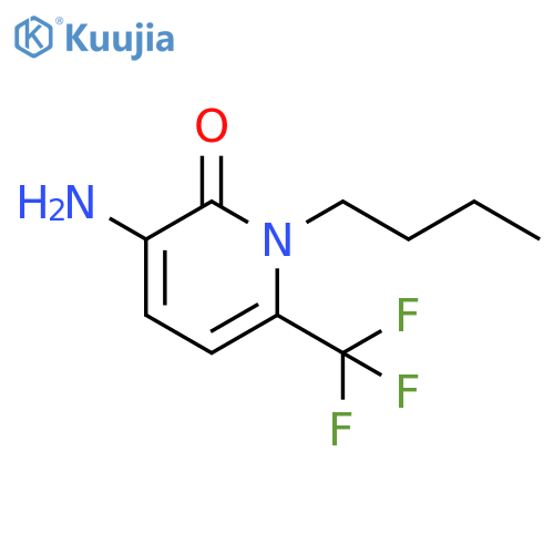 3-amino-1-butyl-6-(trifluoromethyl)-1,2-dihydropyridin-2-one structure