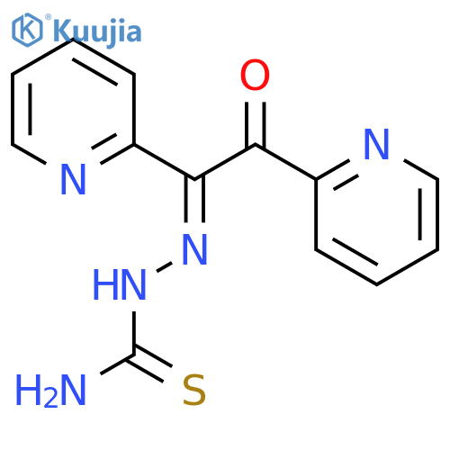(E)-2-(2-Oxo-1,2-di(pyridin-2-yl)ethylidene)hydrazinecarbothioamide structure