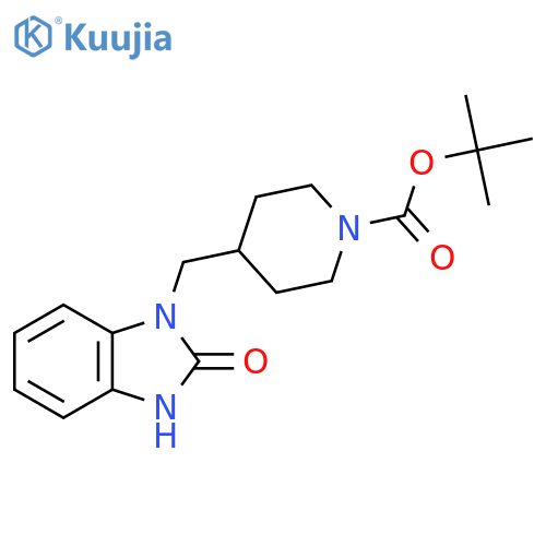 Tert-Butyl 4-((2-oxo-2,3-dihydro-1H-benzo[d]imidazol-1-yl)methyl)piperidine-1-carboxylate structure