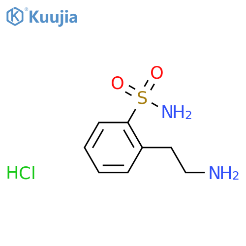 2-(2-aminoethyl)benzene-1-sulfonamide hydrochloride structure