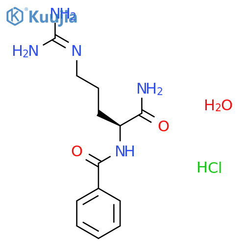 Benzoyl-L-arginine Amide Hydrochloride Hydrate structure