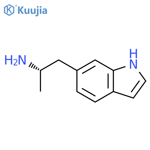 (2S)-1-(1H-indol-6-yl)propan-2-amine structure