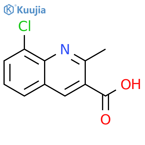 8-chloro-2-methylquinoline-3-carboxylic acid structure