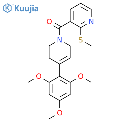2-(Methylsulfanyl)-3-[4-(2,4,6-trimethoxyphenyl)-1,2,3,6-tetrahydropyridine-1-carbonyl]pyridine structure