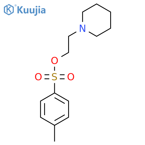2-(piperidin-1-yl)ethyl 4-methylbenzene-1-sulfonate structure
