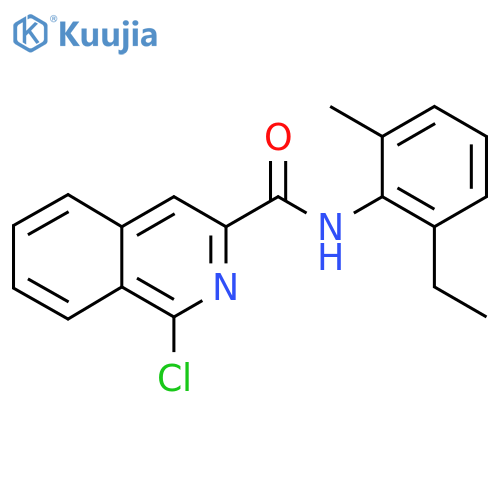 1-chloro-N-(2-ethyl-6-methylphenyl)isoquinoline-3-carboxamide structure