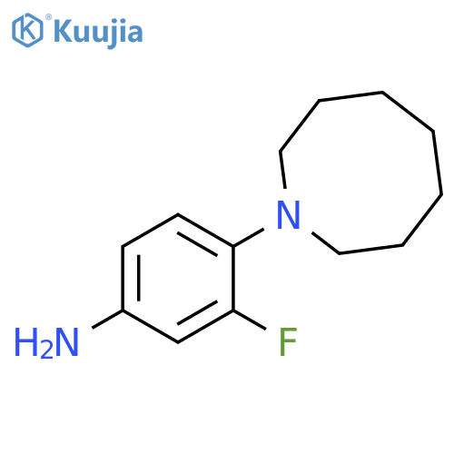 4-(azocan-1-yl)-3-fluoroaniline structure