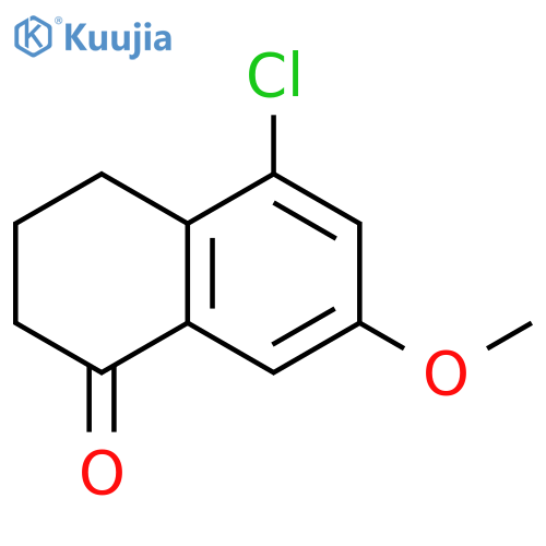 5-chloro-7-methoxy-1,2,3,4-tetrahydronaphthalen-1-one structure