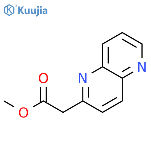 Methyl 2-(1,5-naphthyridin-2-yl)acetate structure