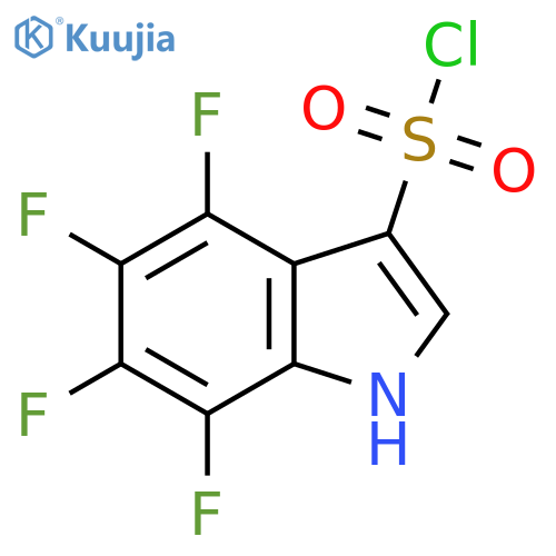1h-Indole-3-sulfonyl chloride, 4,5,6,7-tetrafluoro- structure