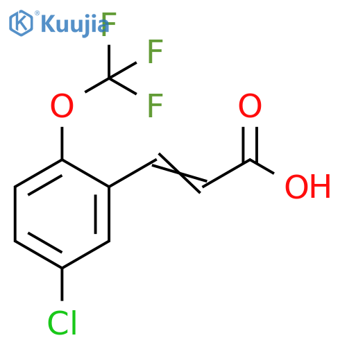 5-Chloro-2-(trifluoromethoxy)cinnamic acid structure