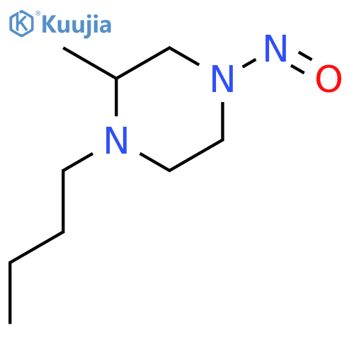 Piperazine,1-butyl-2-methyl-4-nitroso- structure