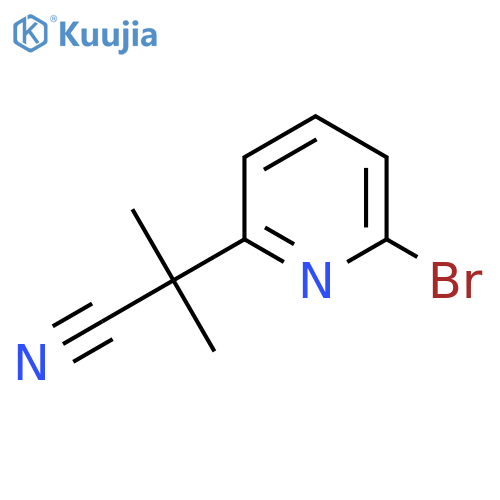 2-(6-Bromopyridin-2-yl)-2-methylpropanenitrile structure