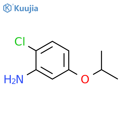 Benzenamine, 2-chloro-5-(1-methylethoxy)- structure