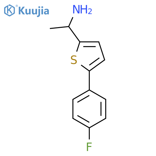 1-(5-(4-Fluorophenyl)thiophen-2-yl)ethan-1-amine structure