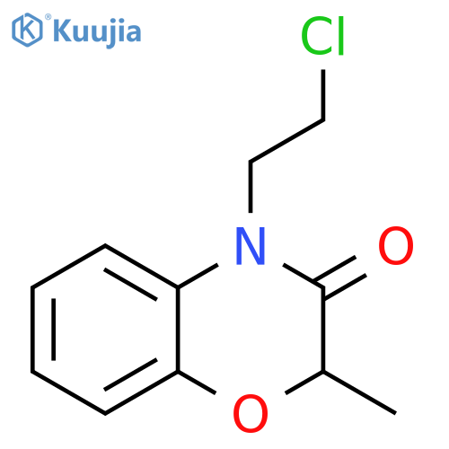 4-(2-chloroethyl)-2-methyl-3,4-dihydro-2H-1,4-benzoxazin-3-one structure