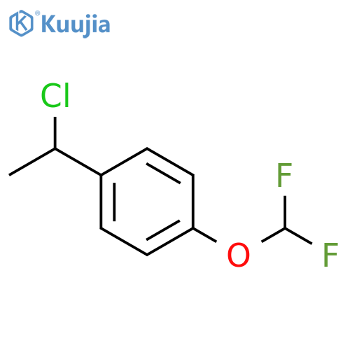 1-(1-chloroethyl)-4-(difluoromethoxy)benzene structure
