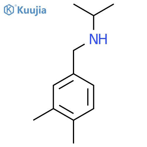 [(3,4-Dimethylphenyl)methyl](propan-2-yl)amine structure