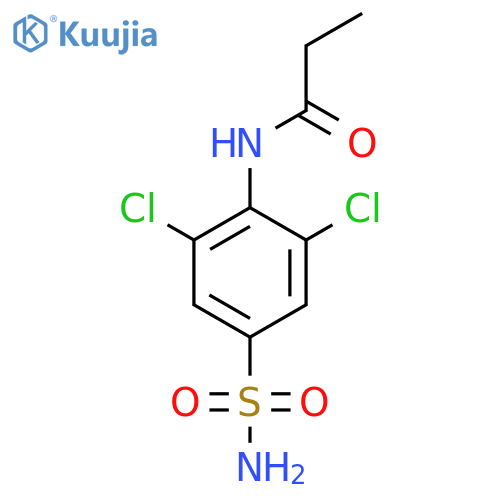 N-(2,6-Dichloro-4-sulfamoylphenyl)propanamide structure