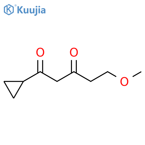 1-cyclopropyl-5-methoxypentane-1,3-dione structure