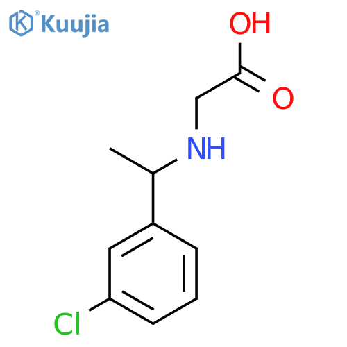 [1-(3-Chloro-phenyl)-ethylamino]-acetic acid structure