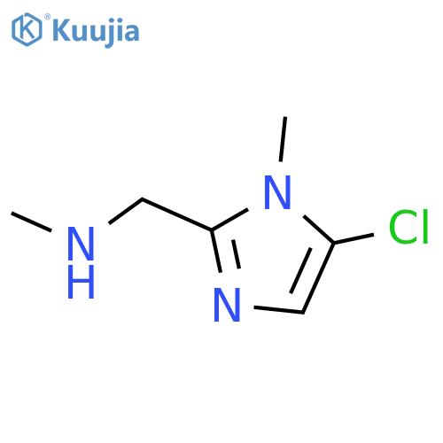 (5-Chloro-1-methyl-1H-imidazol-2-yl)methyl(methyl)amine structure
