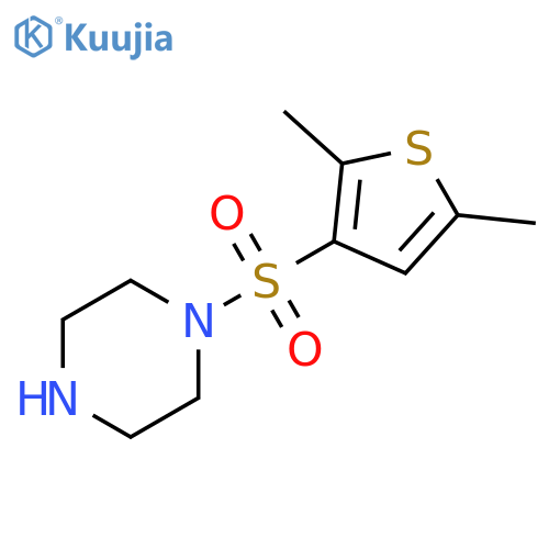 1-[(2,5-dimethylthiophen-3-yl)sulfonyl]piperazine structure