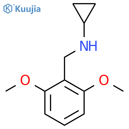 N-(2,6-dimethoxyphenyl)methylcyclopropanamine structure