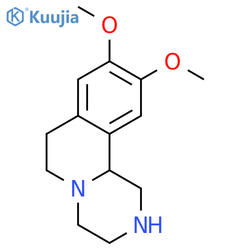9,10-Dimethoxy-2,3,4,6,7,11b-hexahydro-1H-pyrazino[2,1-a]isoquinoline structure
