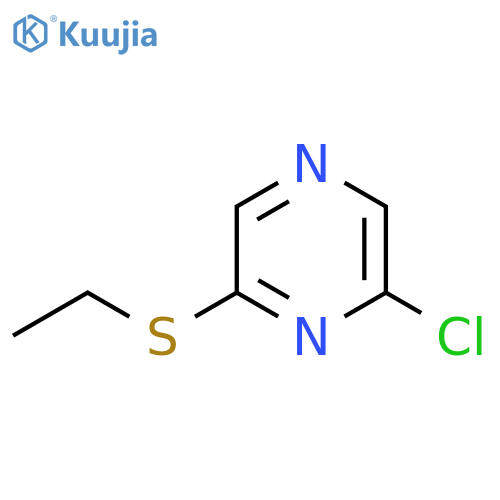 2-chloro-6-(ethylsulfanyl)pyrazine structure