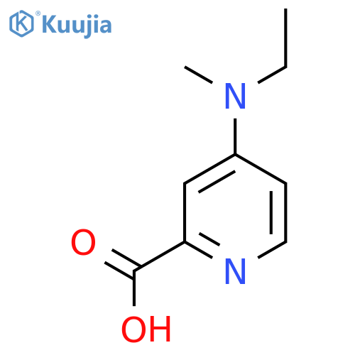 4-[Ethyl(methyl)amino]pyridine-2-carboxylic acid structure