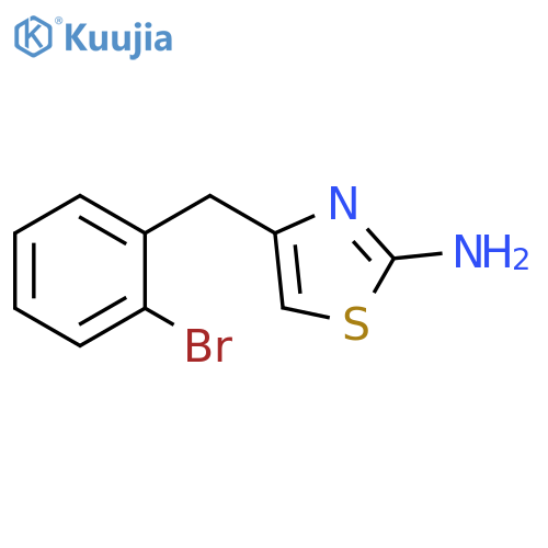 4-(2-Bromophenyl)methyl-1,3-thiazol-2-amine structure