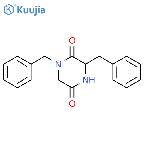 1,3-dibenzylpiperazine-2,5-dione structure
