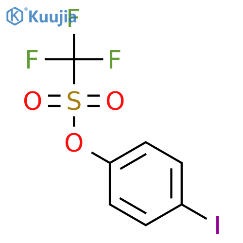 Methanesulfonic acid, trifluoro-, 4-iodophenyl ester structure