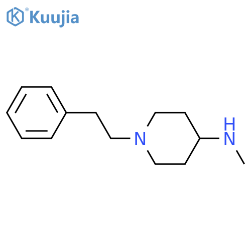 N-methyl-1-(2-phenylethyl)piperidin-4-amine structure