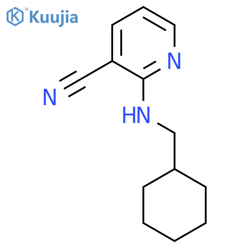 2-[(Cyclohexylmethyl)amino]nicotinonitrile structure
