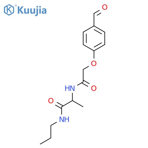 2-[2-(4-Formylphenoxy)acetamido]-N-propylpropanamide structure